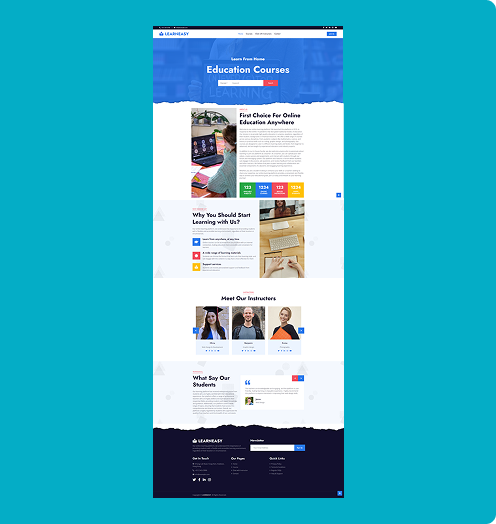 Online Learning Platform Screenshot